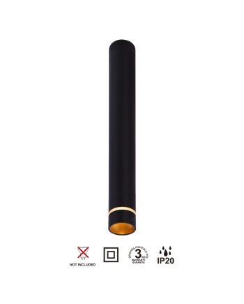 SPLIT * FOCO L MINI GU10 NEGRO